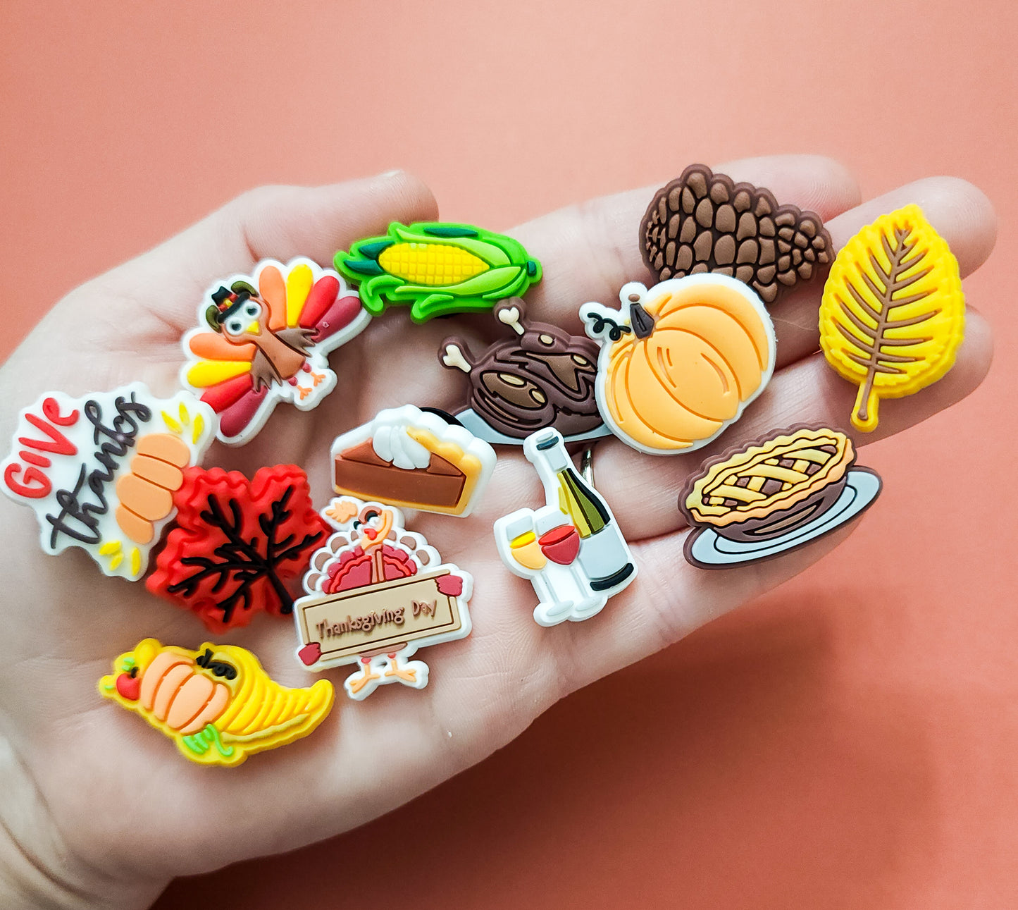 13 charms Shoe charms bundle Thanksgiving