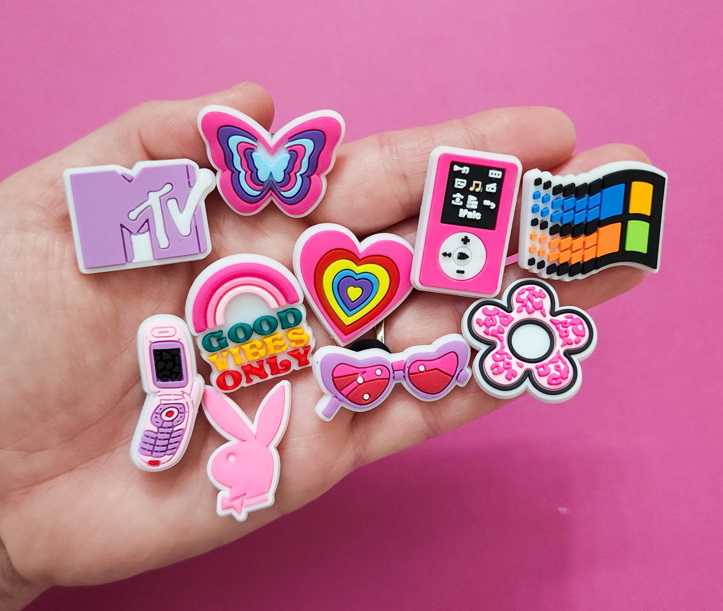 10 charms Shoe charms bundle 90's