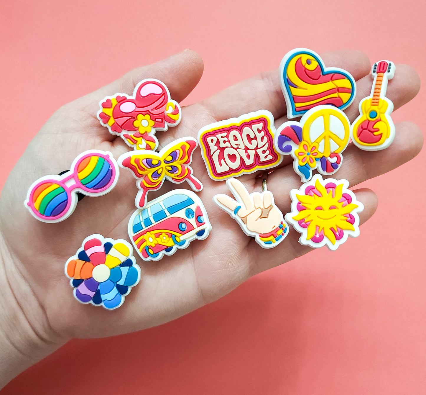11 charms Shoe charm bundle 70's
