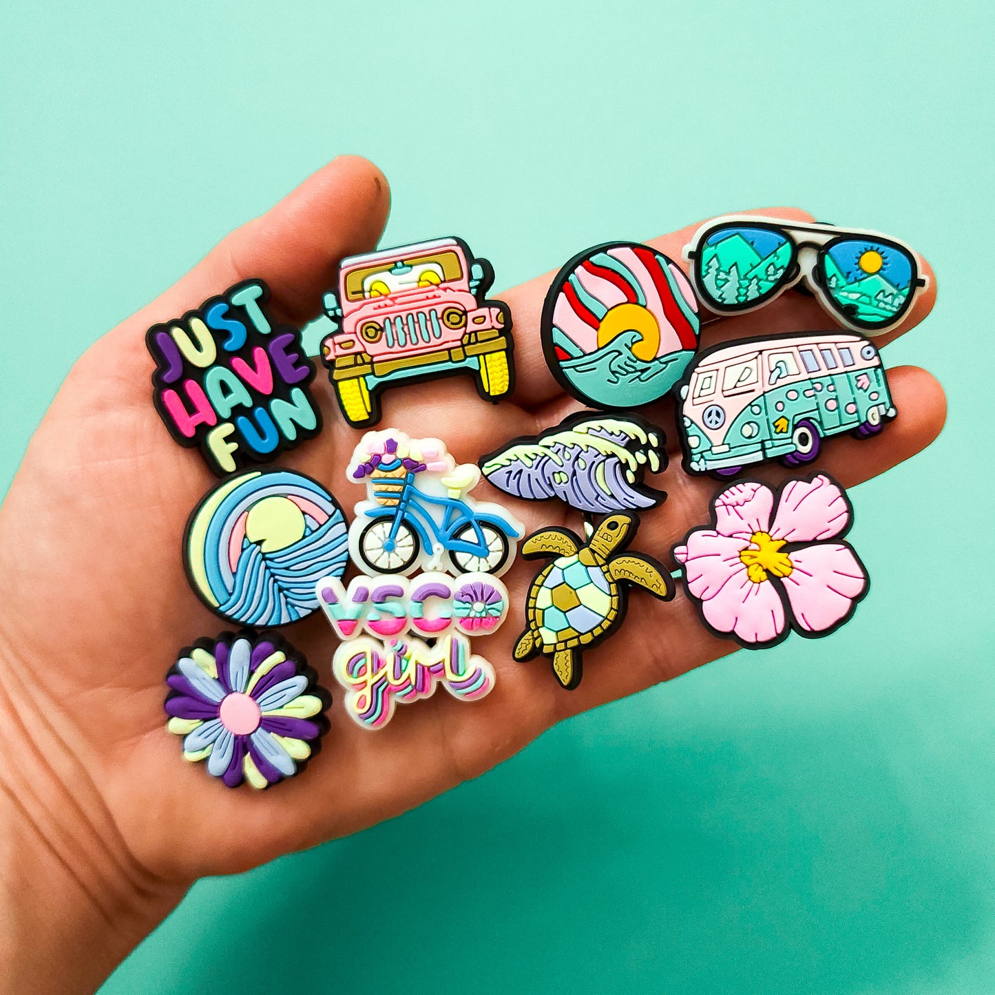 Shoe charms 12 charms bundle vsco girl