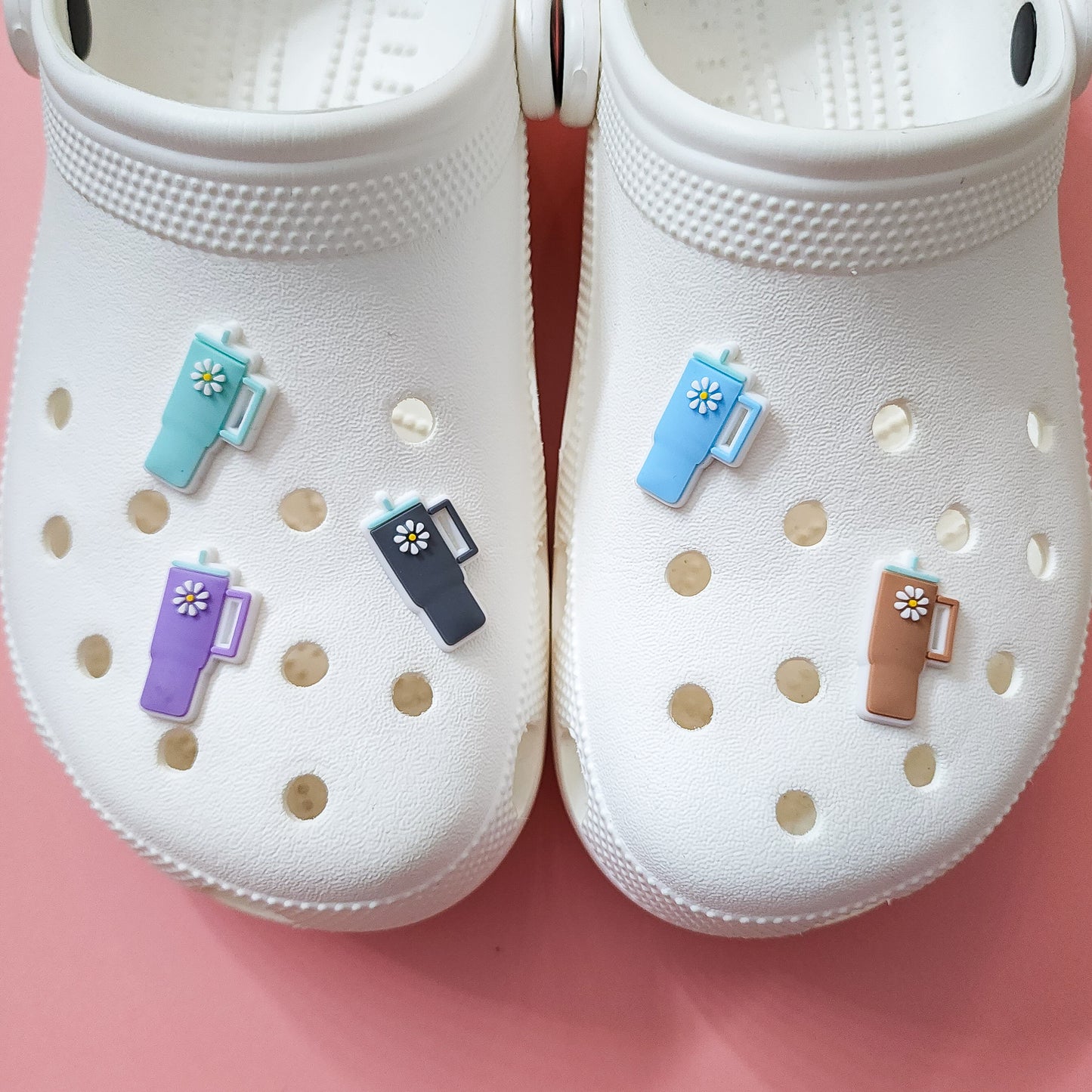 Shoe charms 5 charms bundle tumbler flower