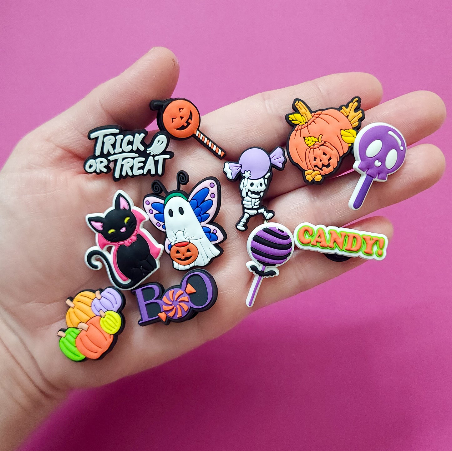 Shoe charms 11 charms bundle Halloween trick or treat