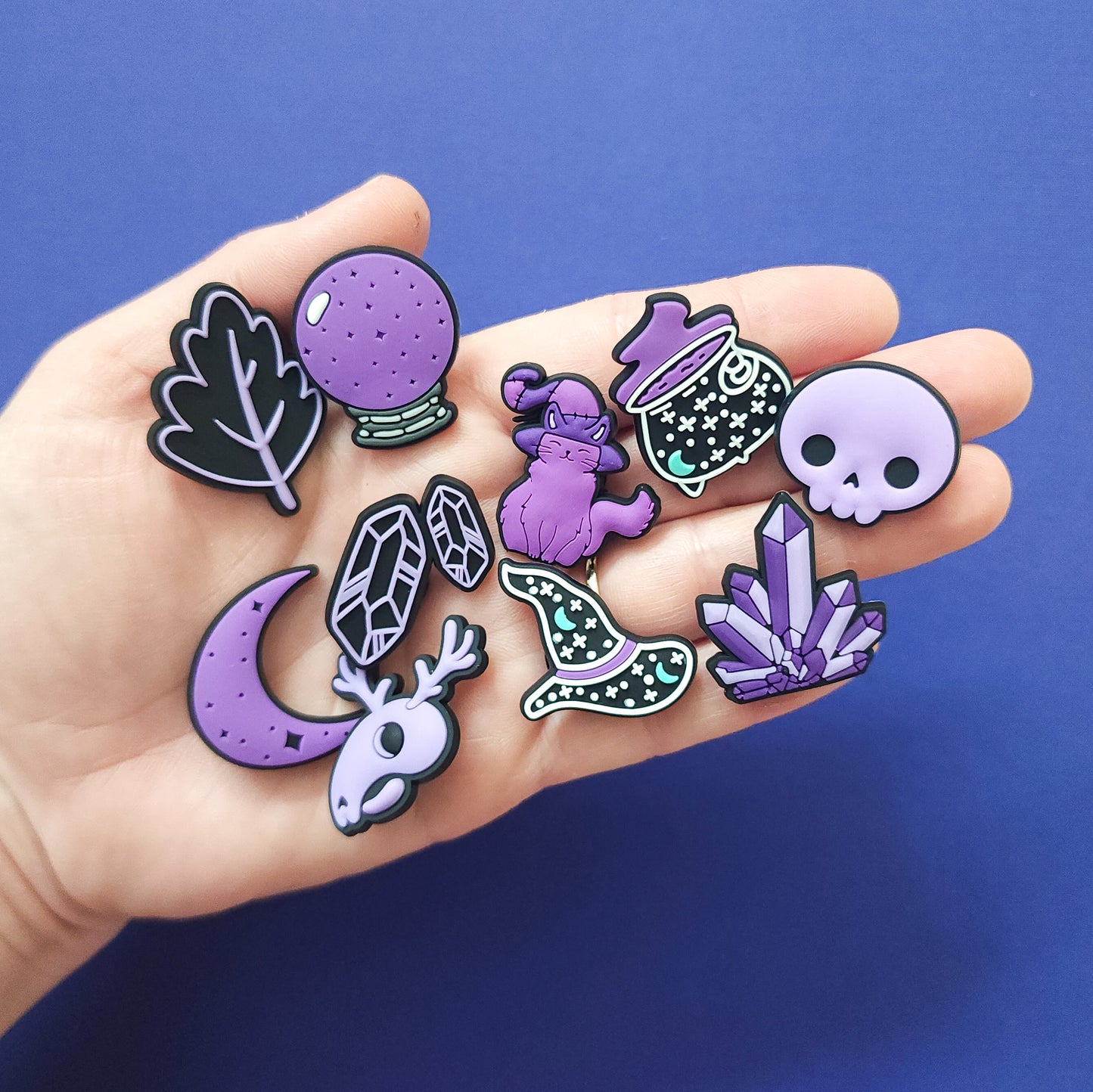 10 shoe charms bundle Halloween witchy