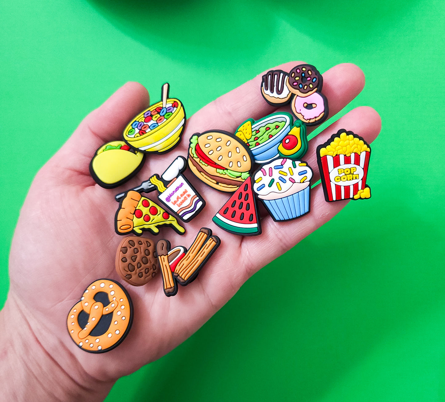 13 shoe charms bundle snacks/food