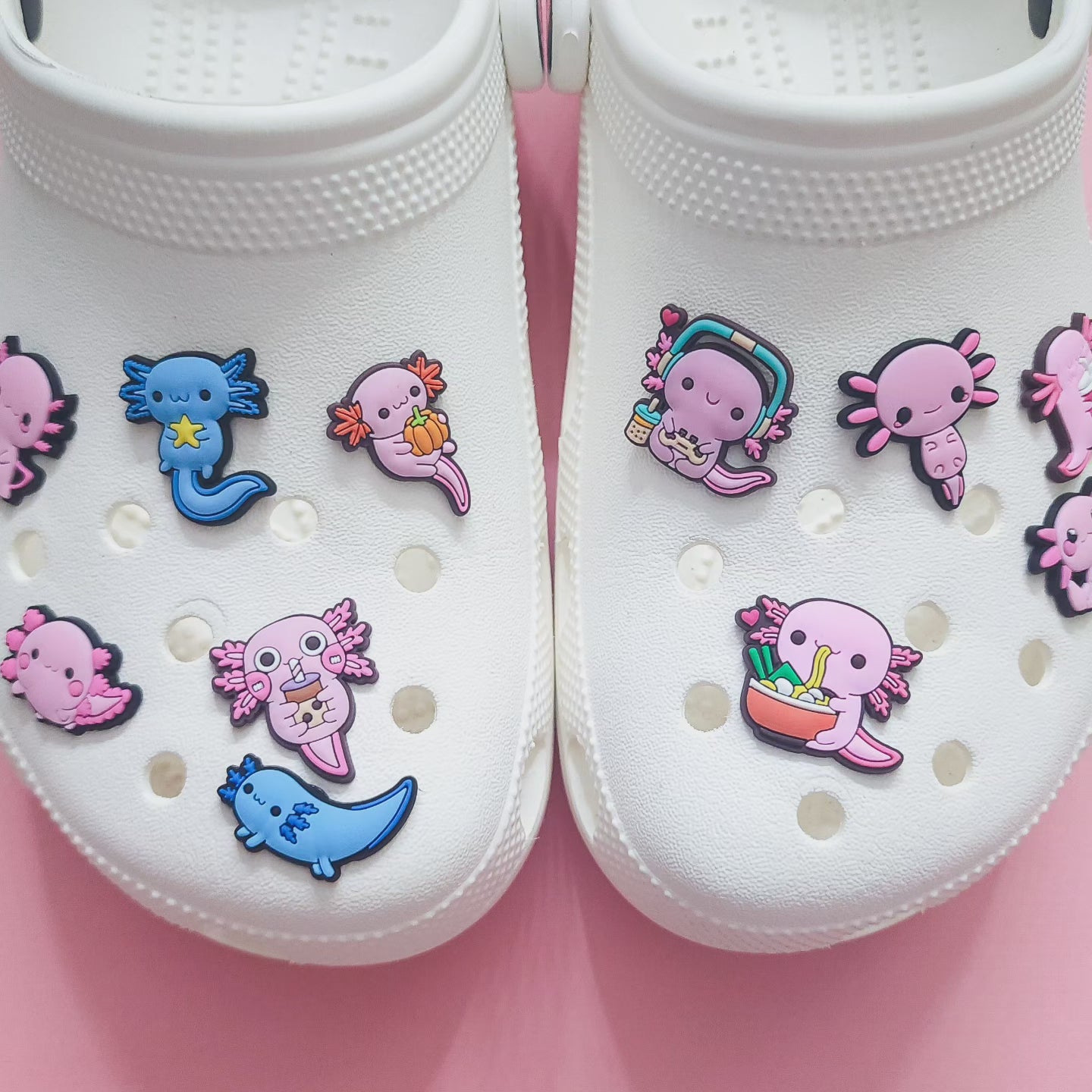 Shoe charms 11 charms bundle axolotl