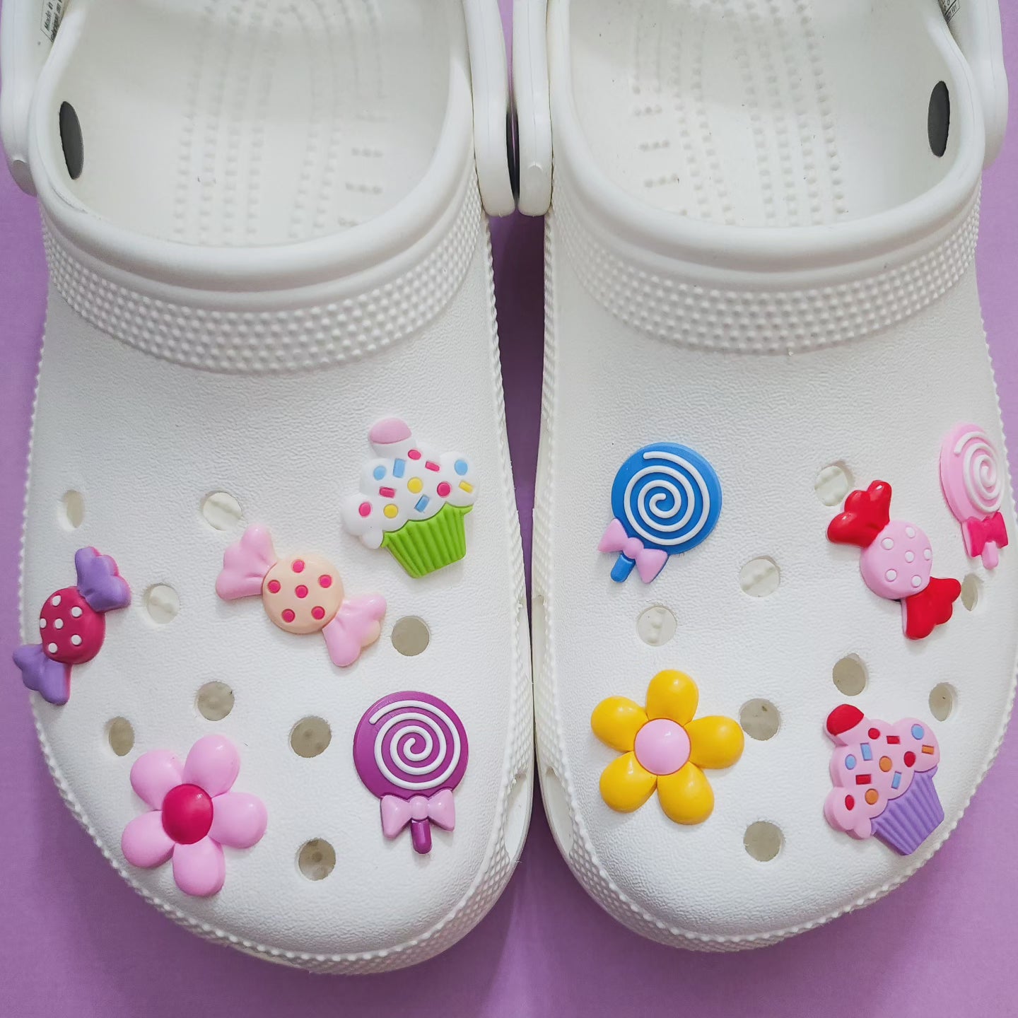 Shoe charms 10 charms bundle cupcakes ane candy