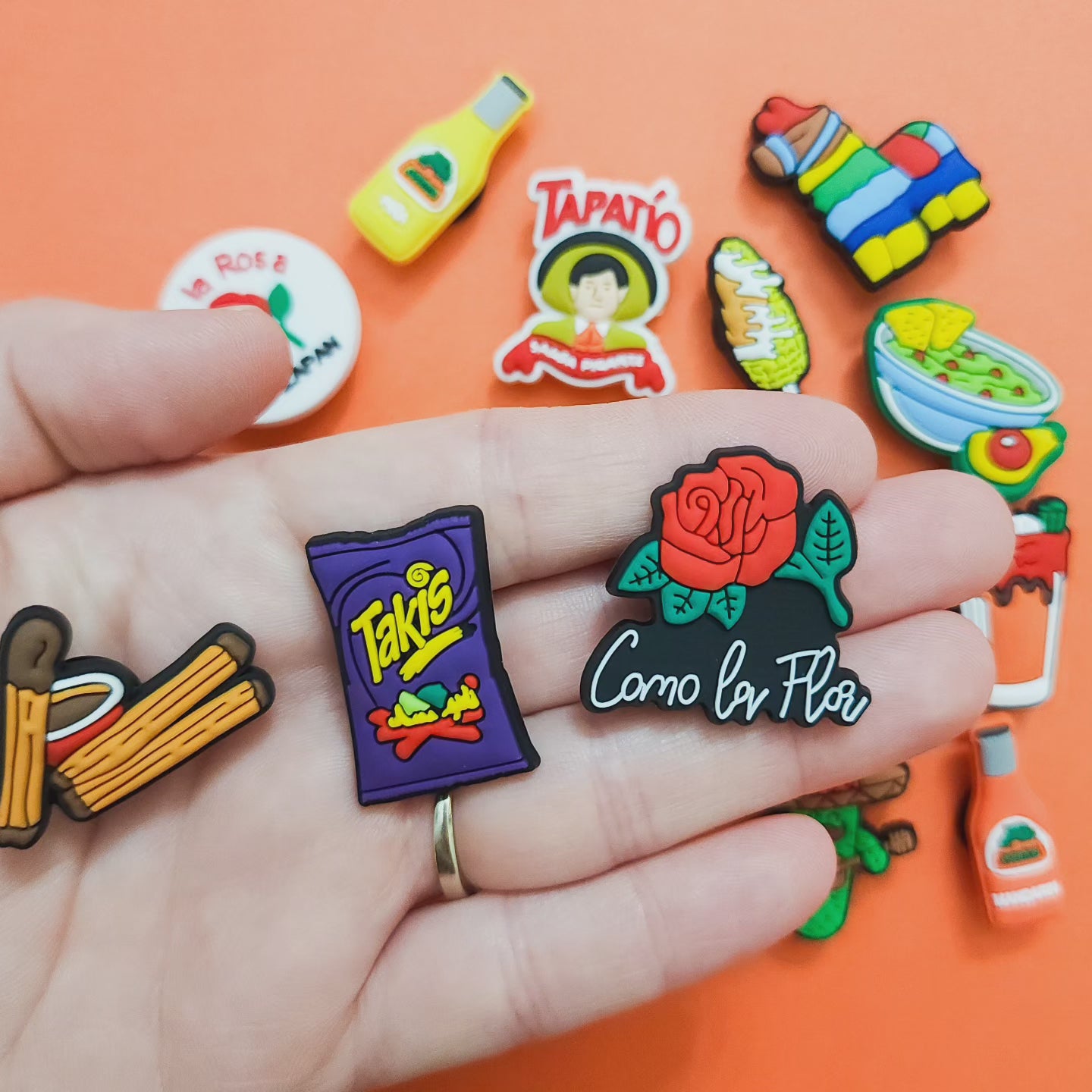 Shoe charms 15 charms bundle mexico churros pinata cactus corn tequilla