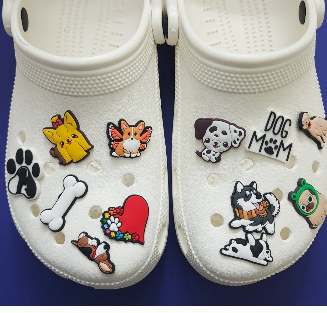 Shoe charms 12 charms bundle dogs