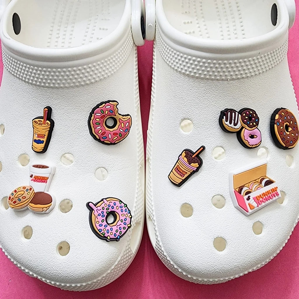 10 shoe charms bundle donuts