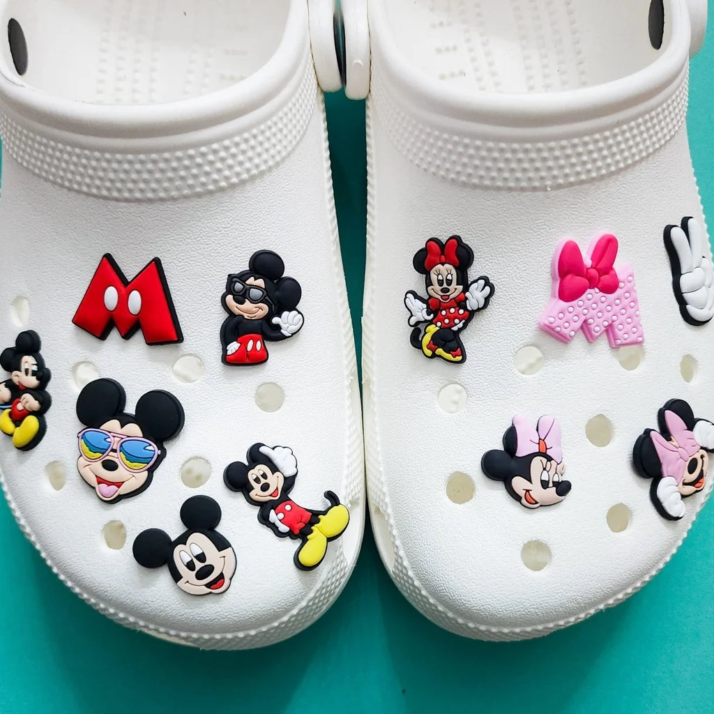 11 mouse and girl mouse bow bundle shoe charms set