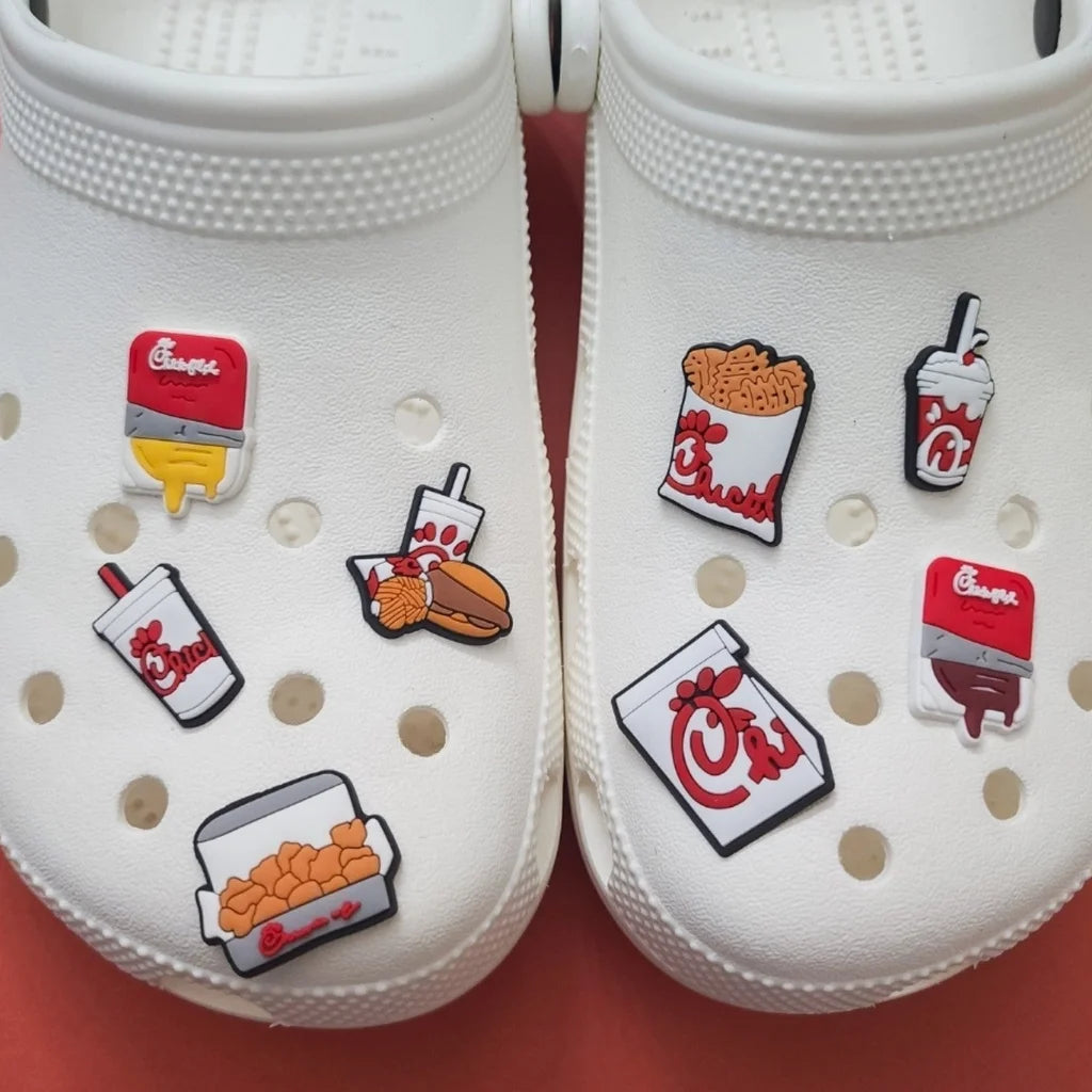 8 shoe charms bundle chicken