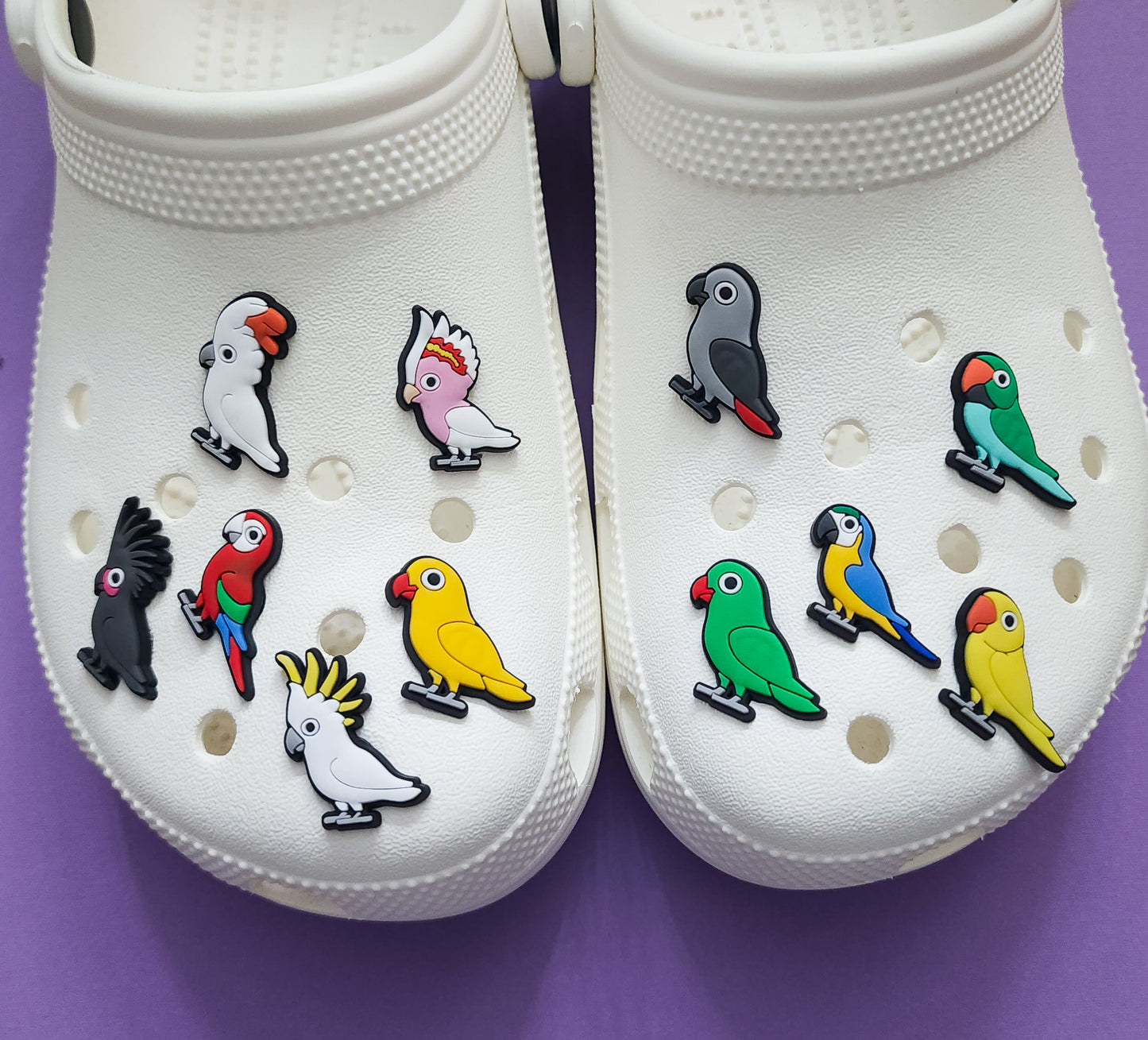 11 charms Shoe charms bundle birds