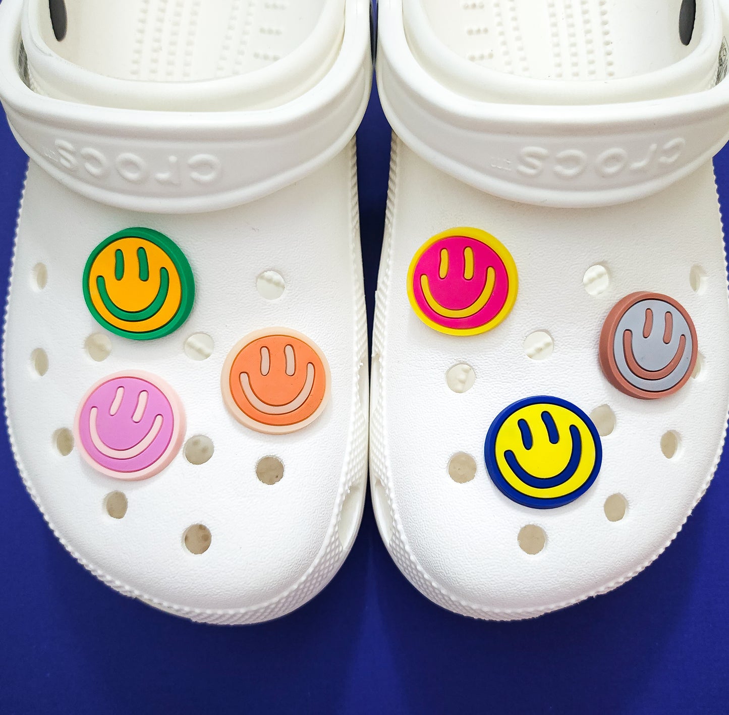 Shoe charms 7 charms bundle smiley faces